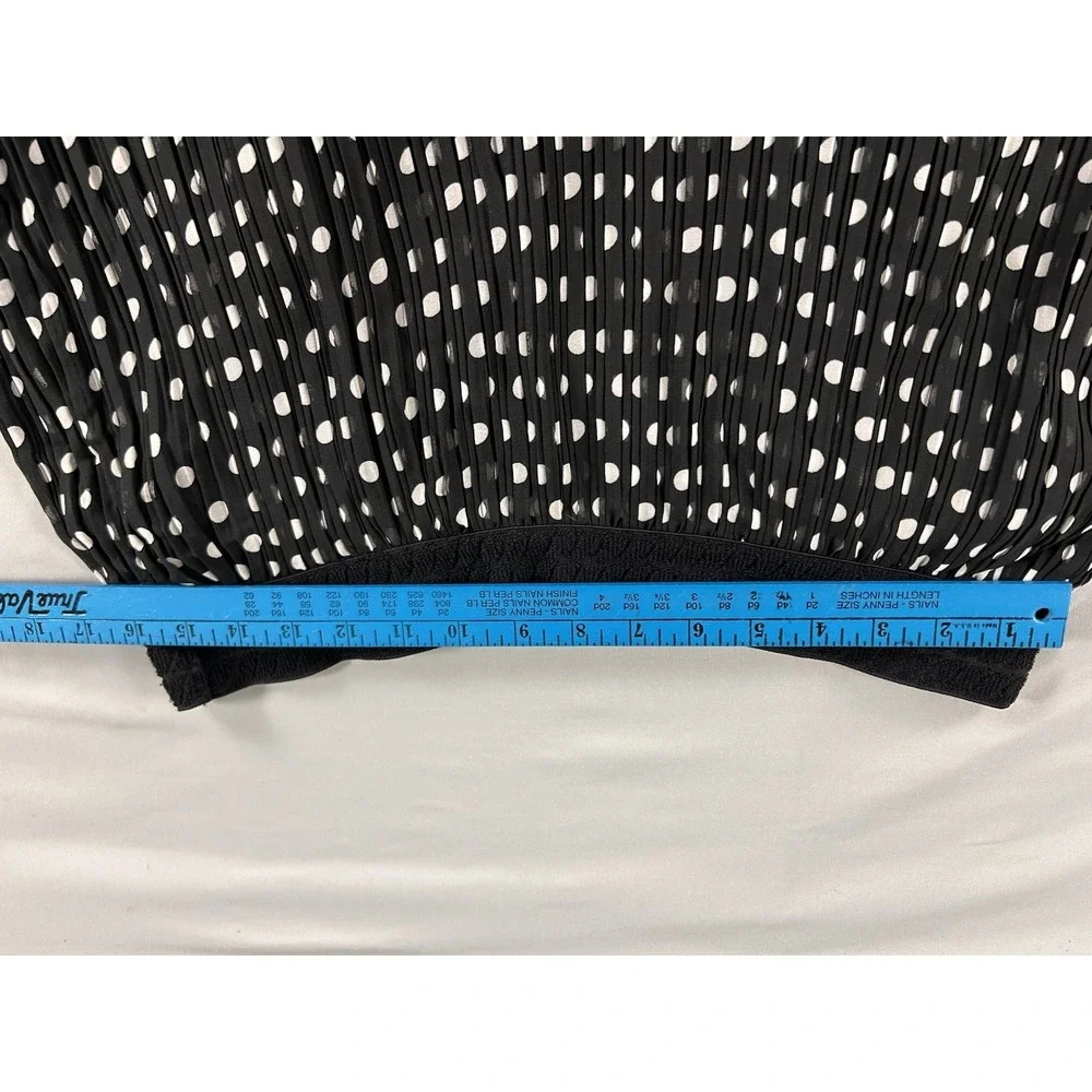 Lot of‎ 2 Womens Size Large Maxi Skirts Pleated Black & Polka Dot A New Day